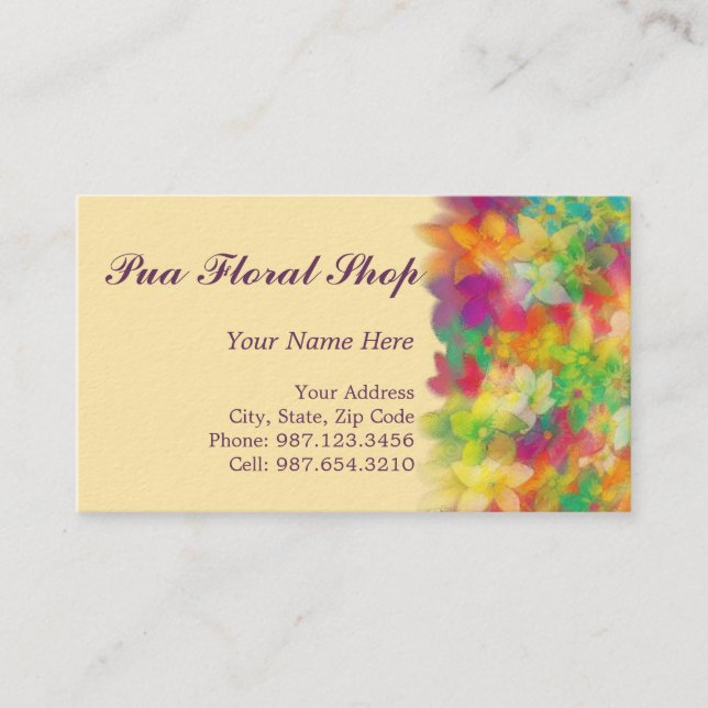 frosted pua ~ bc business card (Front)