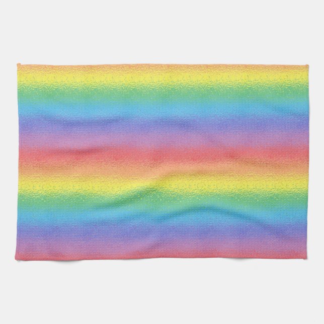 Frosted Rainbow Kitchen Towel (Horizontal)