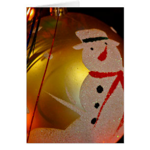Frosted Snowman Ornament