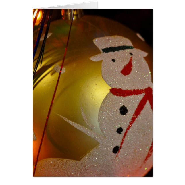Frosted Snowman Ornament (Front)