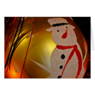 Frosted Snowman Ornament
