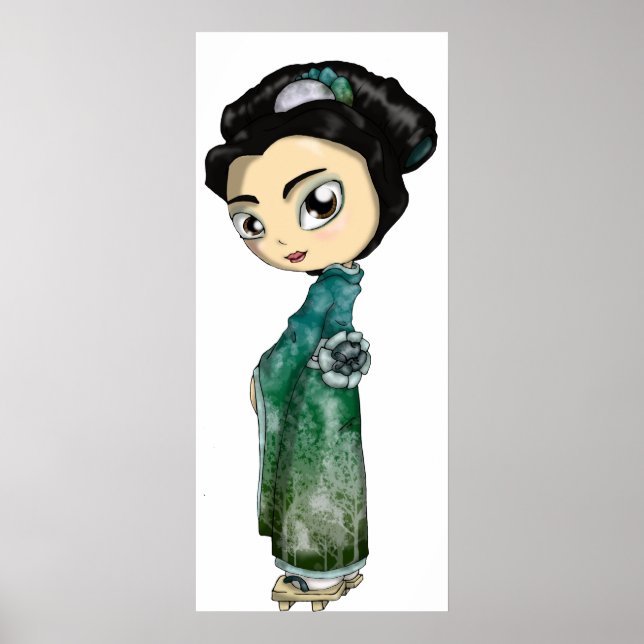 Frosted Spring Geisha Poster (Front)