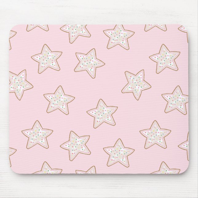 Frosted Star Cookies Mouse Mat (Front)