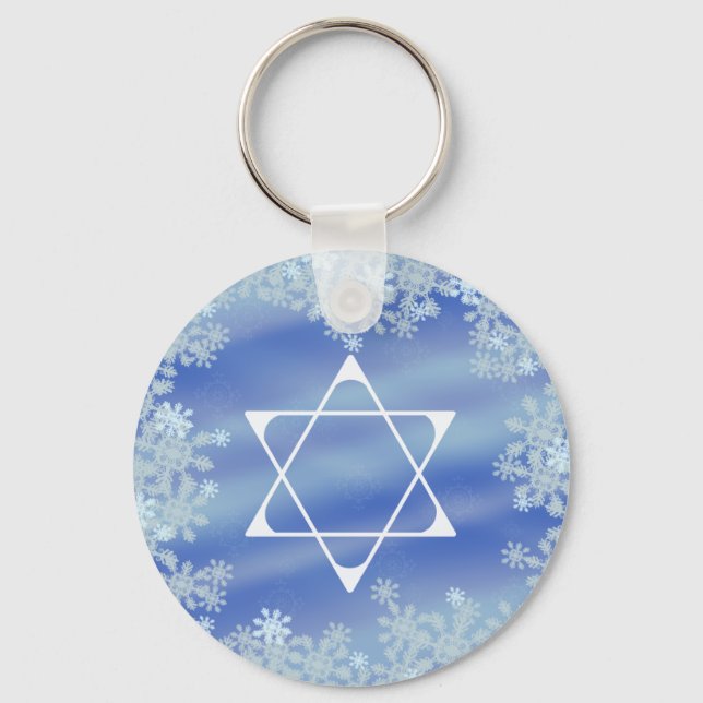 Frosted Star Key Ring (Front)