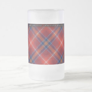 Frosted Stein - Red Lichtie Tartan - Customizable