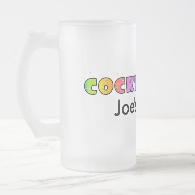 FROSTED STEINS, MUGS - COCKTAIL UP! (Left)