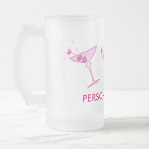 FROSTED STEINS, MUGS - PINK MARTINI