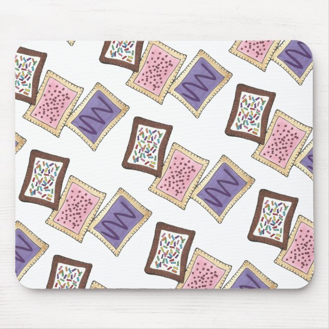 Frosted Toaster Pastry Breakfast Junk Food Foodie Mouse Mat (Front)