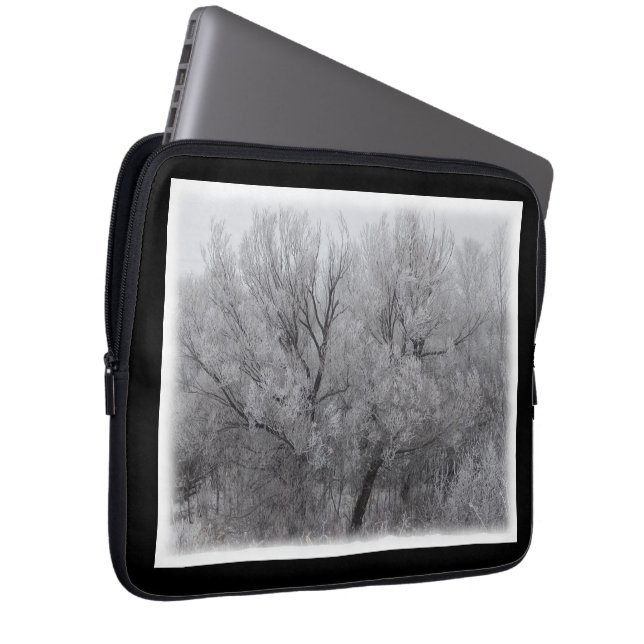 Frosted Trees in MN Laptop Sleeve (Front Right)