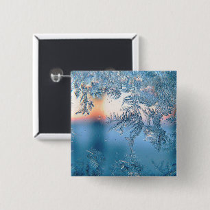 Frosted View 15 Cm Square Badge