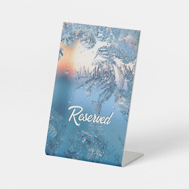 Frosted View Reserved Pedestal Sign (Front)