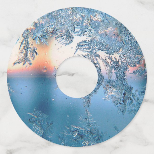 Frosted View Wine Glass Tag (Front)