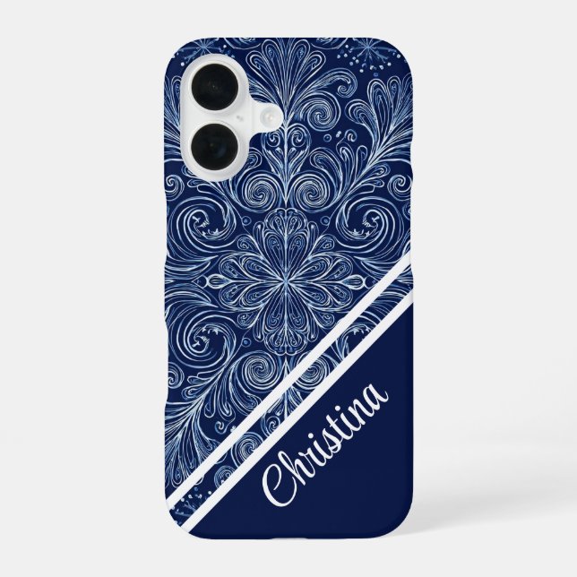Frosted Whispers iPhone 16 Case (Back)