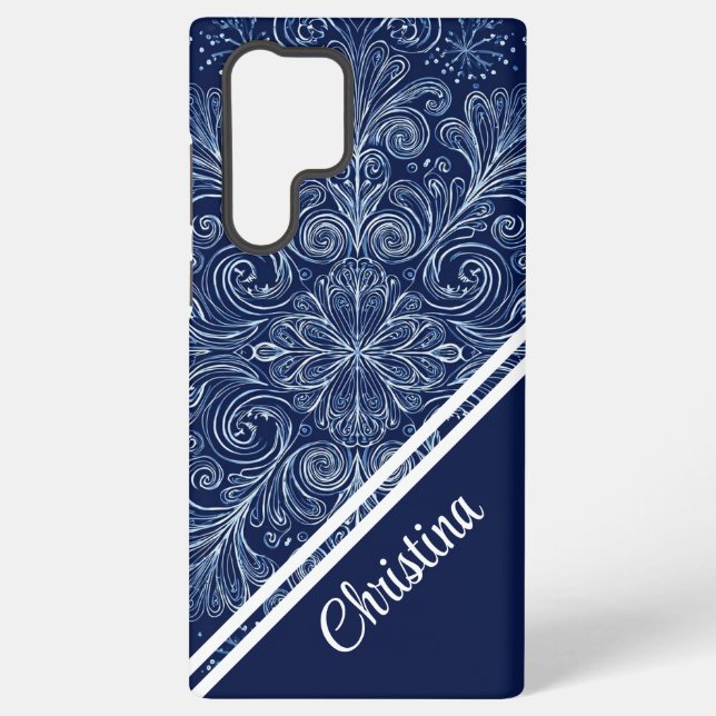 Frosted Whispers Samsung Galaxy S22 Ultra Case (Back)