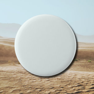 Frosted White Solid Colour Classic Elegant 6 Cm Round Badge
