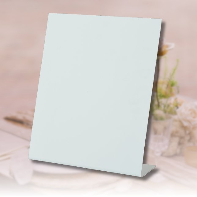 Frosted White Solid Colour | Classic | Elegant Pedestal Sign (Creator Uploaded)