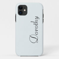 Frosted White Solid Colour | Minimalist Name