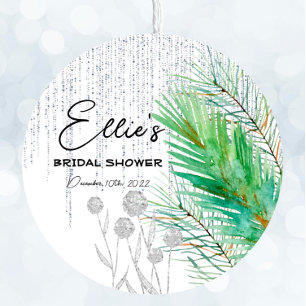 Frosted Winter - Silver - Multi-use Favour Sticker