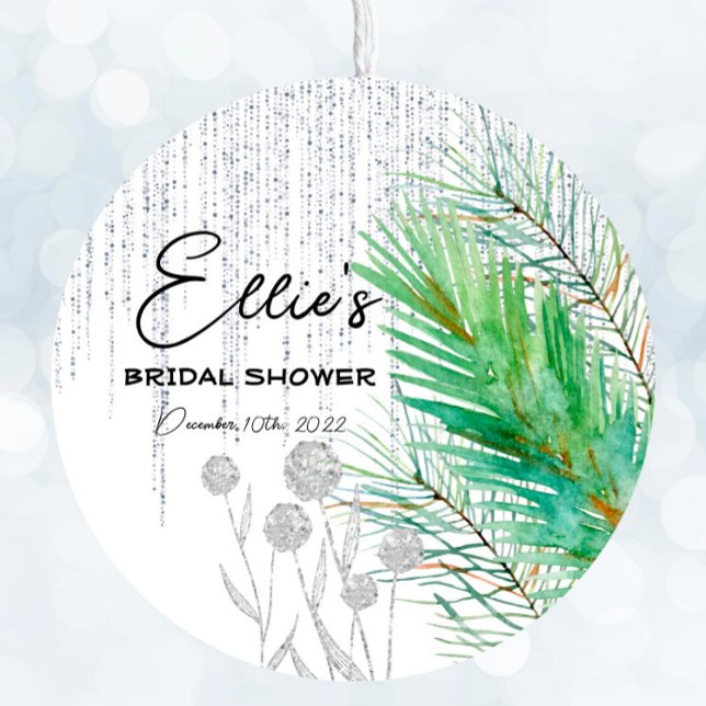 Frosted Winter - Silver - Multi-use Favour Sticker (Creator Uploaded)