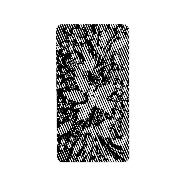 Frosted Winter Snowdrop Floral Arrangement Label (Front)