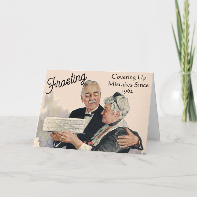 Frosting - Covering Up Mistakes Since Personalised Card (Front)