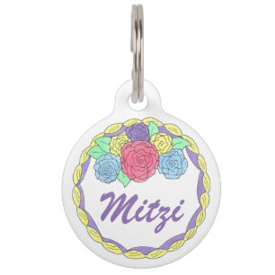 Frosting Flower Cake Decorator Foodie Pet Dog Tag
