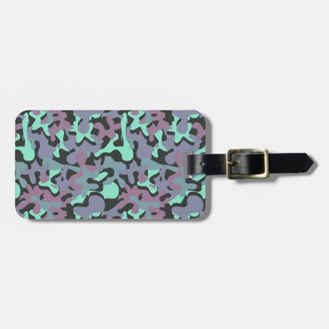 Frosting Signature Camo Luggage Tag (Front Horizontal)