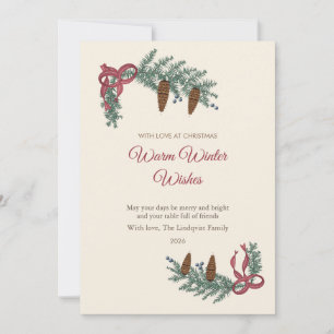 Frostwood Spruce Family Christmas Card
