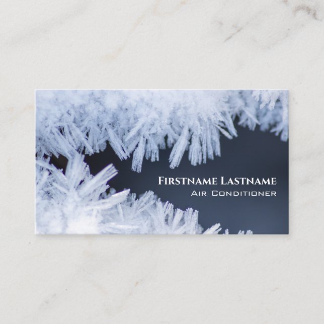 Frosty Air Conditioning Expert Cooling Compressor Business Card (Front)