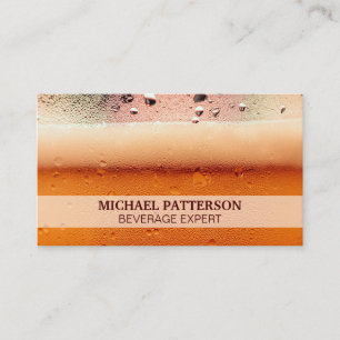 Frosty Beer Mug   Glass Condensation Business Card