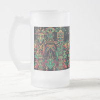 Frosty Blue "Aztec Dream" 473ml Glass Mug