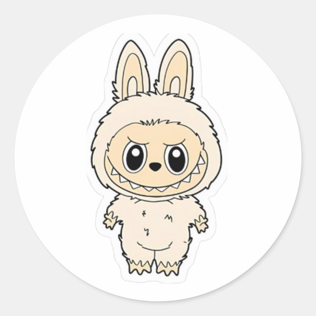 Frosty Cream BunBite Classic Round Sticker (Front)