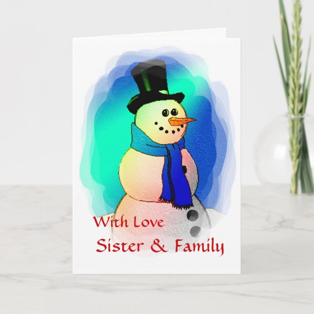 Frosty Dreams Holiday Card (Front)