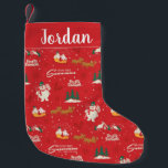 Frosty - Everyone's Favourite Snowman Pattern Small Christmas Stocking<br><div class="desc">Frosty the Snowman | Check out this red Christmas pattern featuring Frosty the Snowman - Everyone's Favourite Snowman!</div>