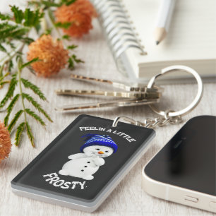  Frosty Family Christmas Holiday Key Ring