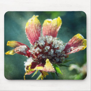 Frosty Flower Mouse Mat