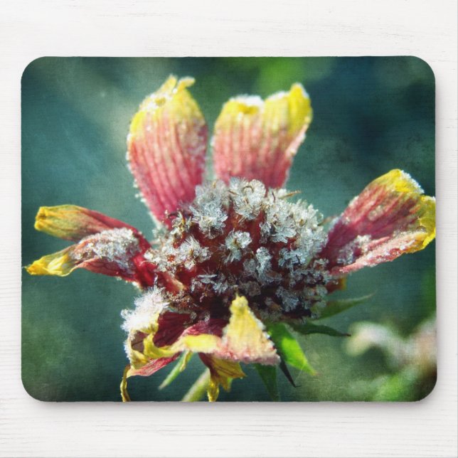 Frosty Flower Mouse Mat (Front)