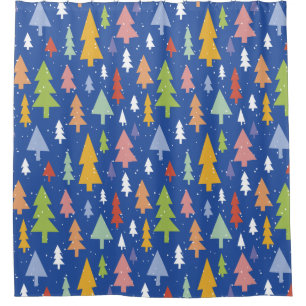 Frosty Forest Shower Curtain