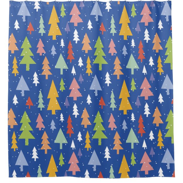 Frosty Forest Shower Curtain  (Front)