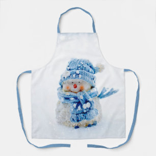 Frosty Friend in Blue Apron
