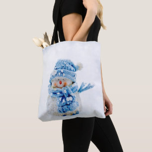 Frosty Friend in Blue Tote Bag