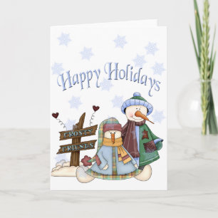Frosty Friends Holiday Card