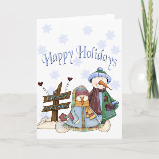 Frosty Friends Holiday Card