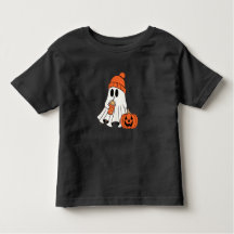 Frosty Ghost Pumpkin Sip Toddler T-Shirt
