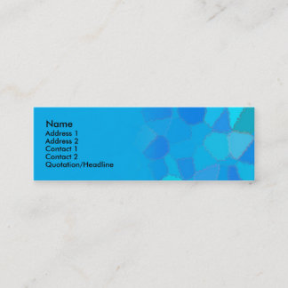 Frosty Glass Mini Business Card
