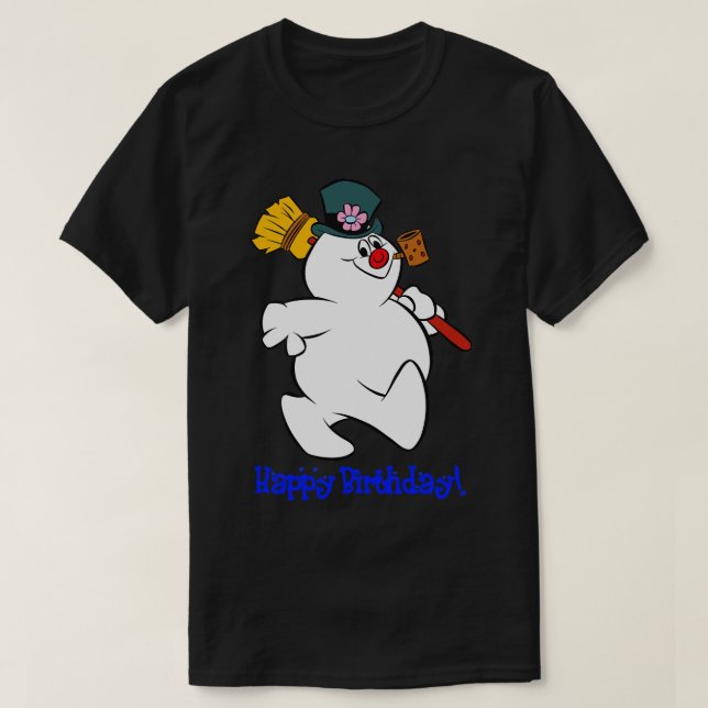 Frosty Happy Birthday TShirt (Design Front)