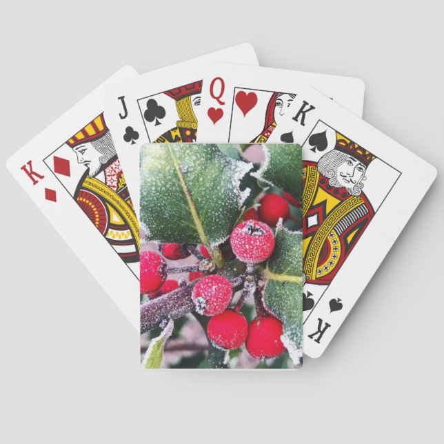 Frosty Holly Playing Cards (Back)