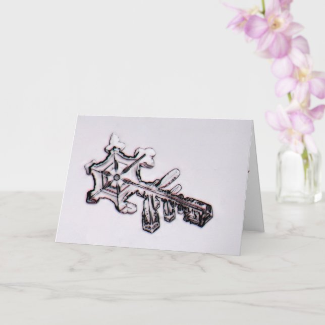 Frosty Key to My Heart Valentine Card (Orchid)