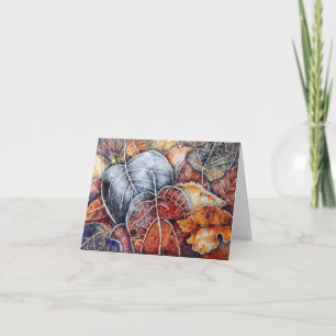 Frosty Leaves Card