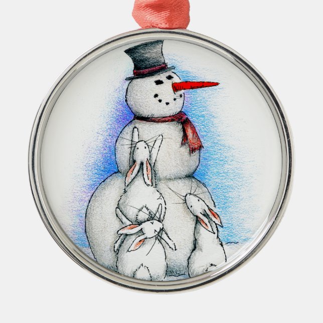 FROSTY METAL TREE DECORATION (Front)